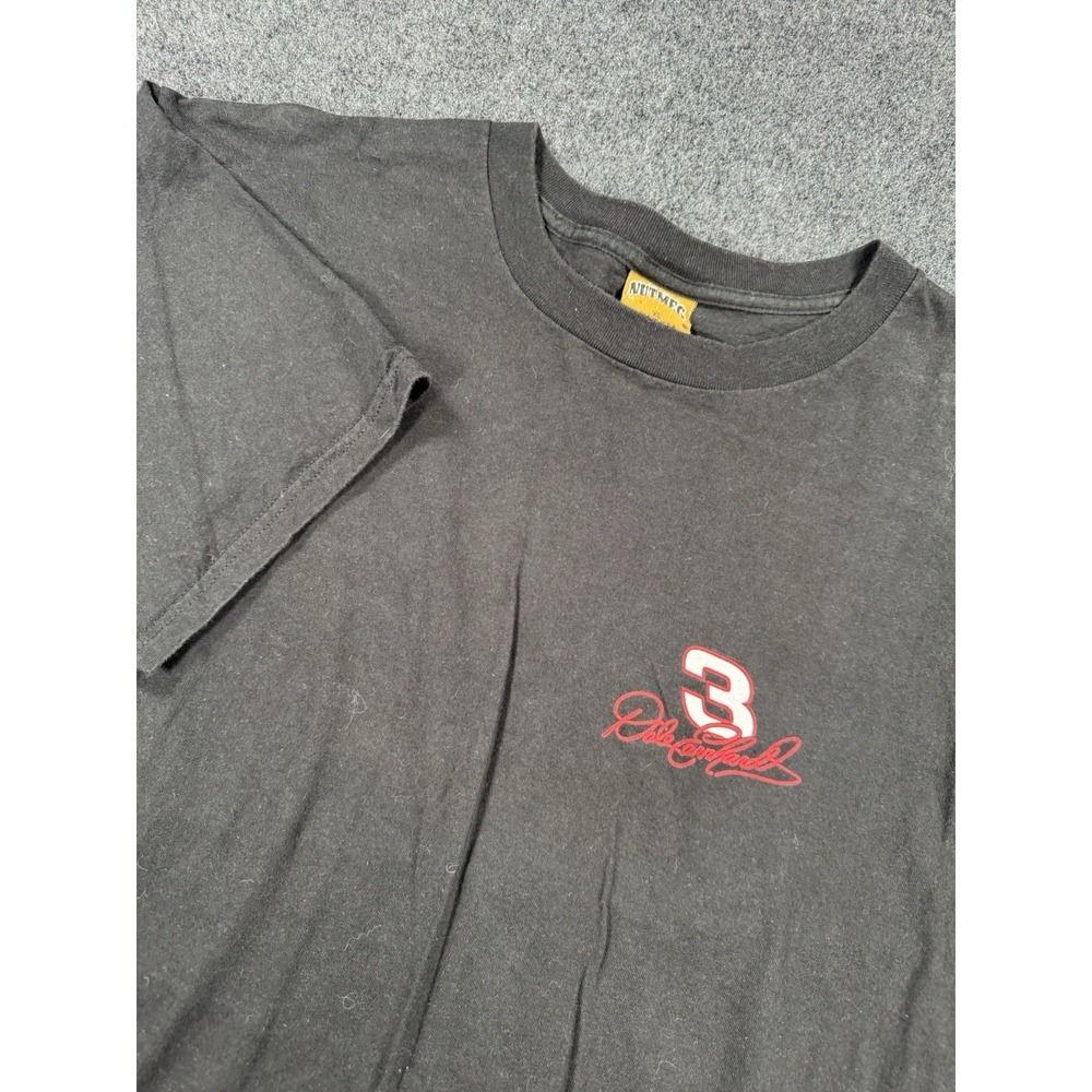 VTG Dale Earnhardt #3 Intimidator NASCAR Nutmeg Mills Black T Shirt XL USA